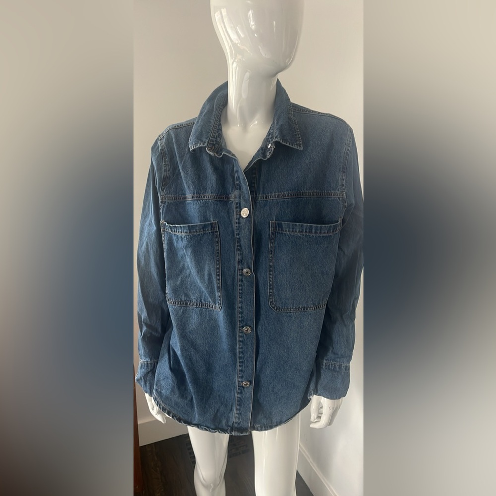 Royalty For Me Blue Denim Shirt